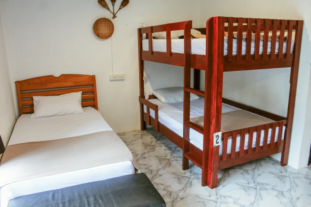 dorm room at tiki