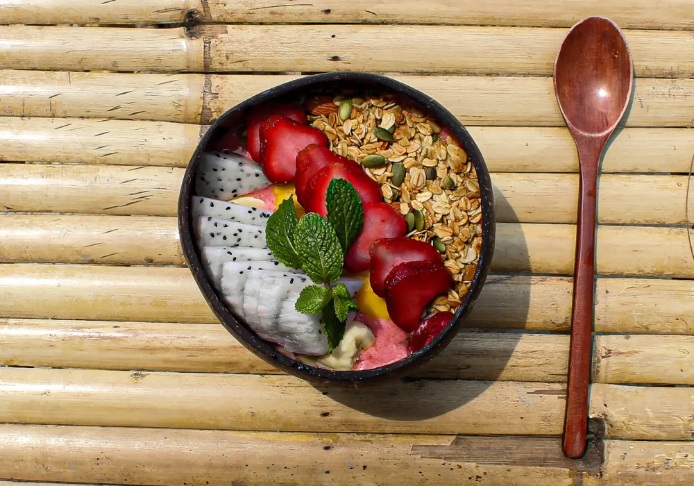 Strawberry smoothie bowl
